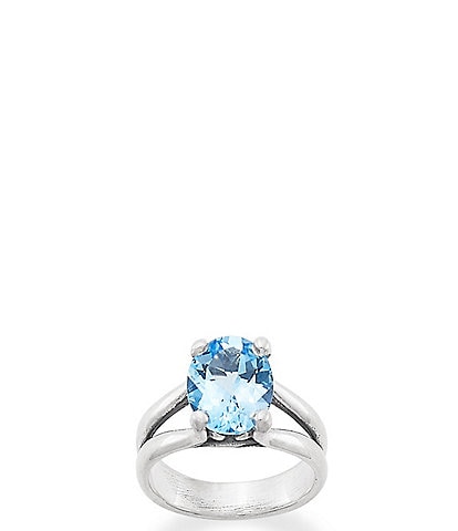 James Avery Oval Gemstone Sterling Silver Ring