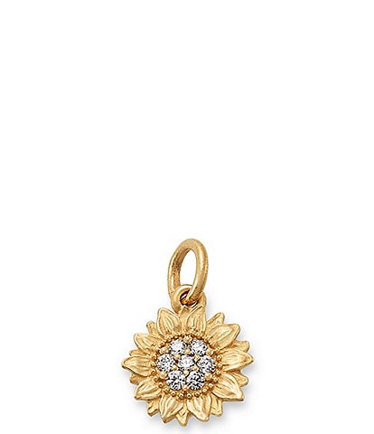 James Avery Pave Diamond Sunflower Pendant