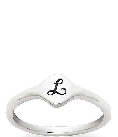 James Avery Petite Signet Initial Ring
