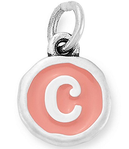 James Avery Pink Enamel Initials Charm