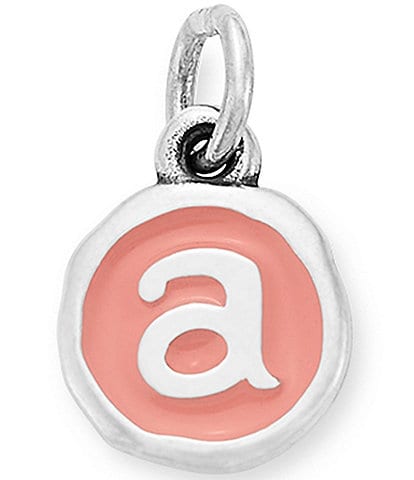 James Avery Pink Enamel Initials Charm