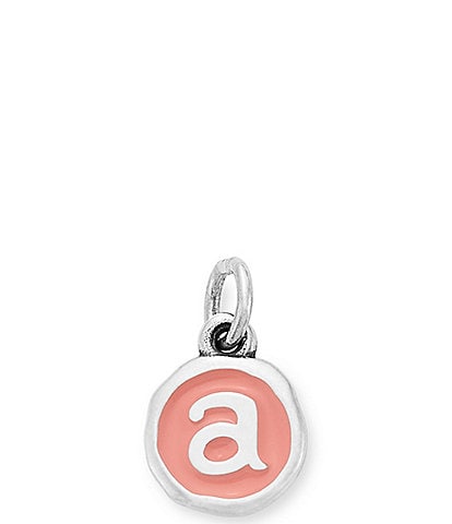 James Avery Pink Enamel Initials Charm