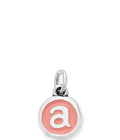 James Avery Pink Enamel Initials Charm