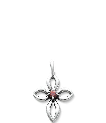 James Avery Remembrance Cross Birthstone Charm