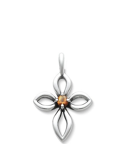 James Avery Remembrance Cross Birthstone Charm