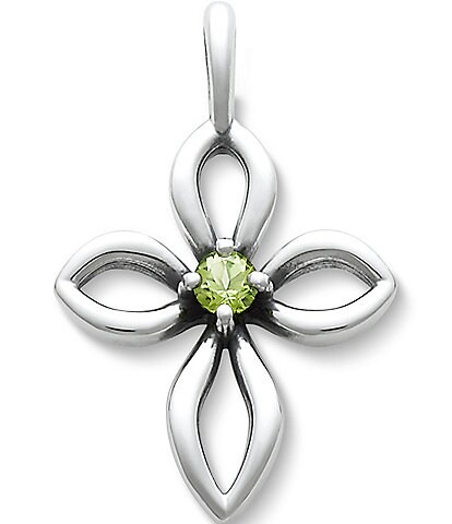 James Avery Remembrance Cross Birthstone Charm