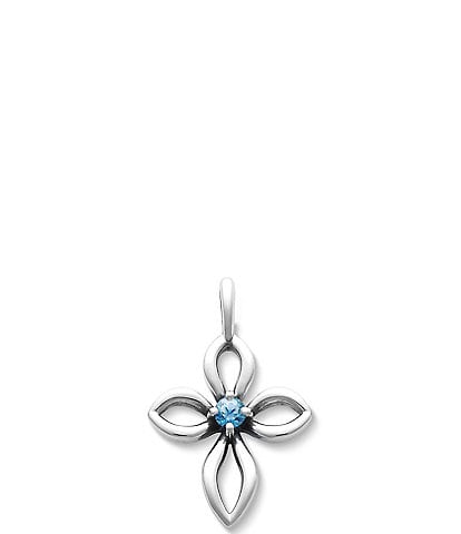 James Avery Remembrance Cross Birthstone Charm