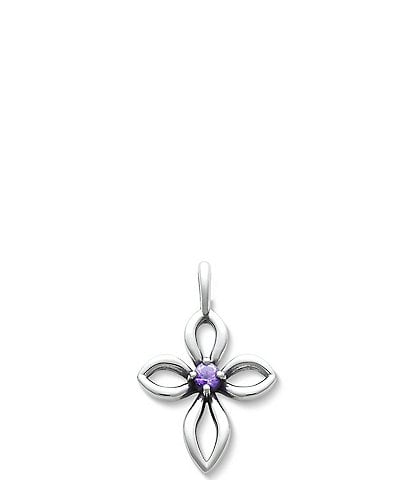 James Avery Remembrance Cross Birthstone Charm