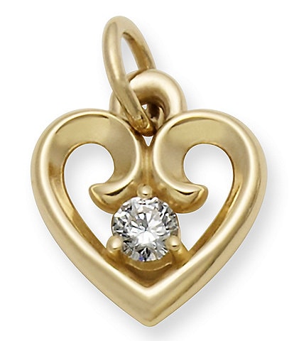 James Avery Remembrance Heart Pendant with Diamond