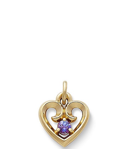 James Avery Remembrance Heart with Lab-Created Charm
