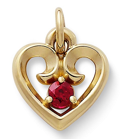 James Avery Remembrance Heart with Lab-Created Charm