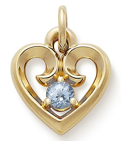 James Avery Remembrance Heart with Lab-Created Charm