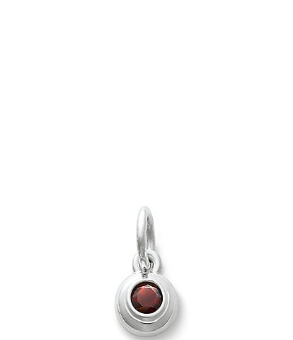 James Avery Remembrance January Birthstone with Garnet Charm