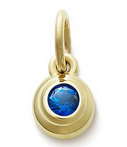 James Avery Remembrance Pendant September Birthstone with Lab-Created Blue Sapphire