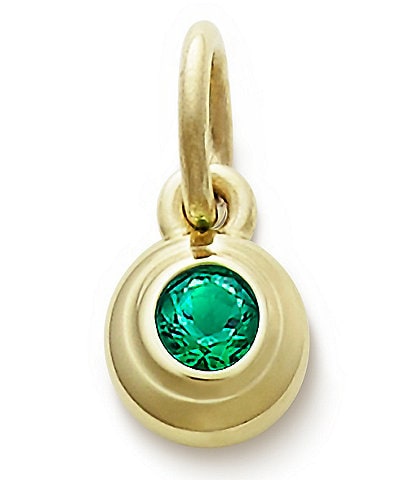 James Avery Remembrance Pendant with Lab-Created Emerald