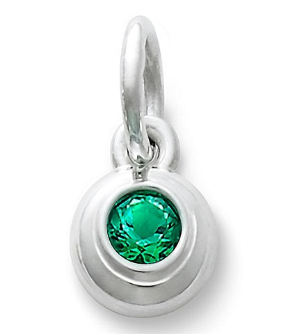 James Avery Remembrance Pendant May Birthstone with Lab-Created Emerald