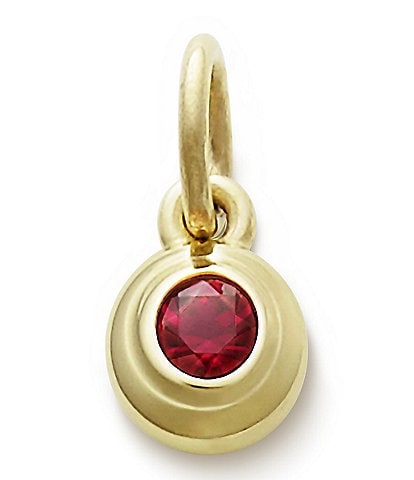 James Avery Remembrance Pendant July Birthstone with Lab-Created Ruby