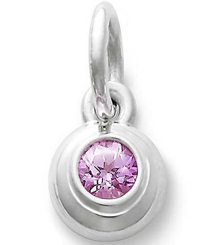 James Avery Remembrance Pendant October Birthstone with Pink Sapphire