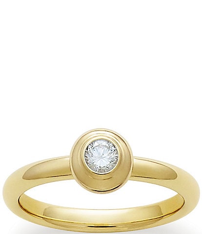 James Avery 14K Remembrance Ring April Birthstone With White Diamond