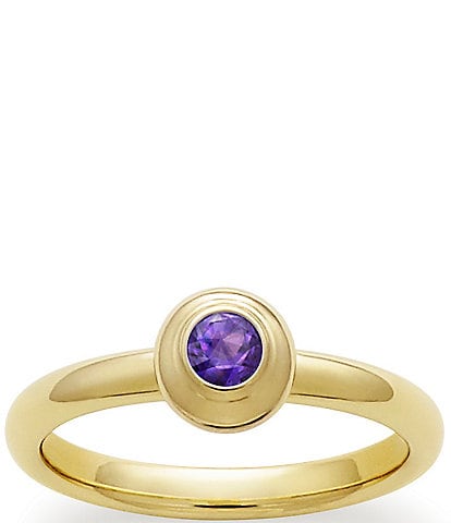 James Avery 14K Remembrance Ring February Birthstone with Amethyst