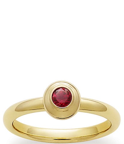 James Avery 14K Remembrance Ring July Birthstone with Lab-Created Ruby