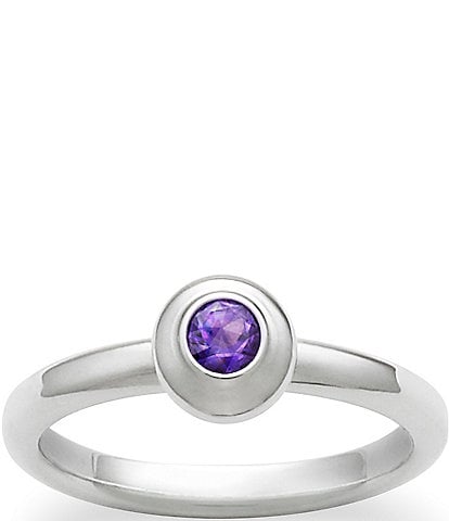 James Avery Remembrance Ring February Birthstone with Amethyst