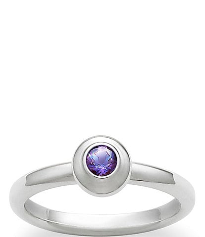 James Avery Remembrance Ring June Birthstone with Lab-Created Alexandrite