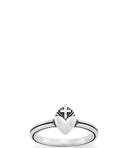 James Avery Sacred Heart Sterling Silver Ring