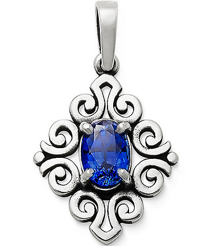 James Avery Scrolled Pendant with Gem