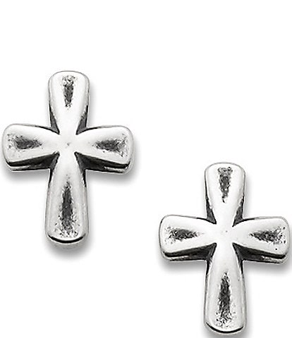 James Avery Sign Of Faith Cross Earrings