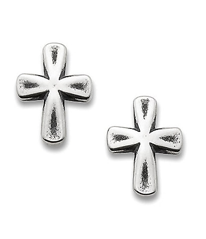 James Avery Sign Of Faith Cross Earrings