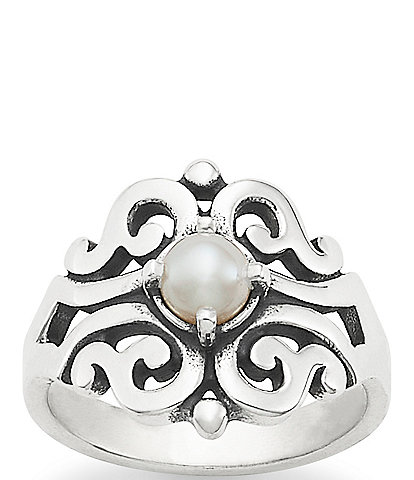 James Avery Spanish Lace Cultured Pearl Ring