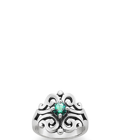 James Avery Spanish Birthstone Lace Ring with Lab-Created Gem