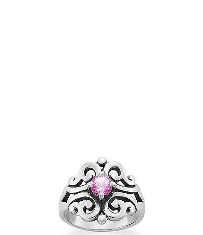 James Avery Spanish Birthstone Lace Ring with Lab-Created Gem