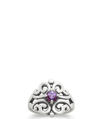 James Avery Spanish Birthstone Lace Ring with Lab-Created Gem