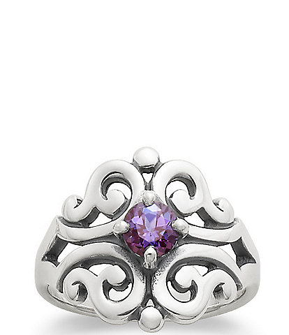 James Avery Spanish Lace Ring June Birthstone with Lab-Created Alexandrite
