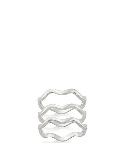 James Avery Squiggle Ring Set