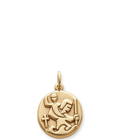 James Avery 14K Gold St. Christopher Medal Charm