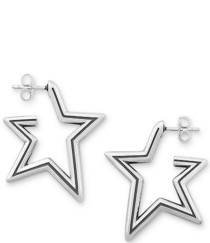 James Avery Star Hoop Earrings