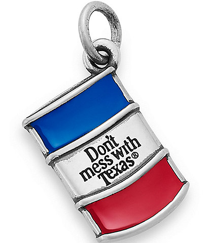 James Avery Sterling Silver and Enamel Don't Mess with Texas® Charm