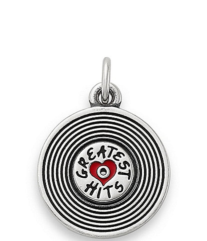 James Avery Sterling Silver and Enamel Greatest Hits Album Charm