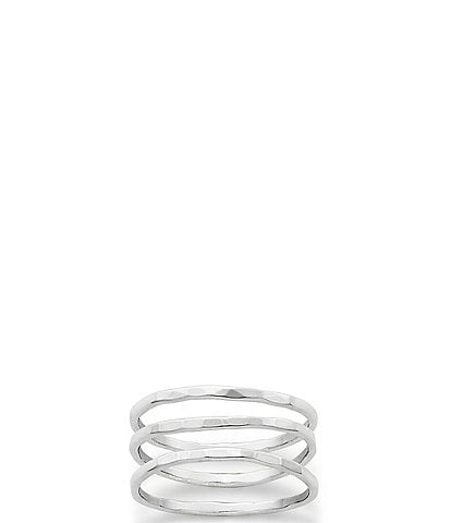James Avery Sterling SIlver Delicate Forged Rings