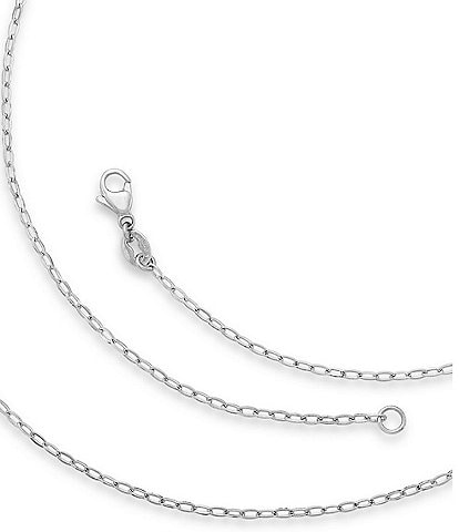 James Avery Sterling Silver Faceted Cable Chain Necklace