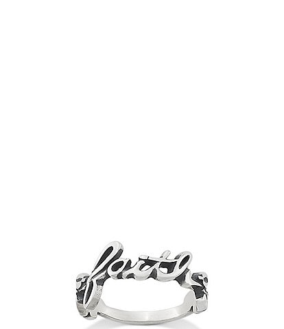 James Avery Sterling Silver Faith Ring