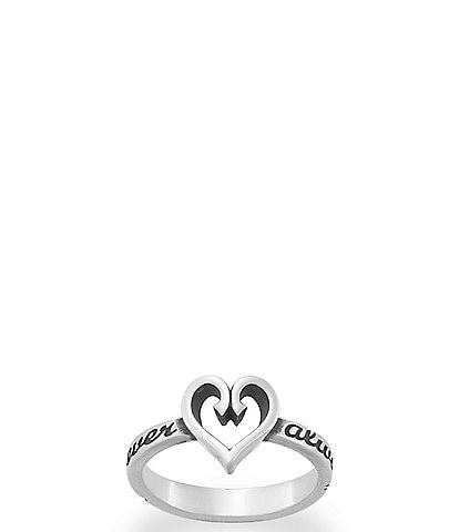 James Avery Sterling Silver Forever and Always Heart Ring