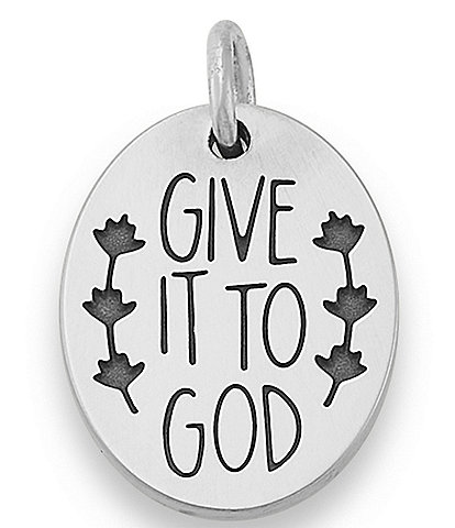 James Avery Sterling Silver Give It To God Charm