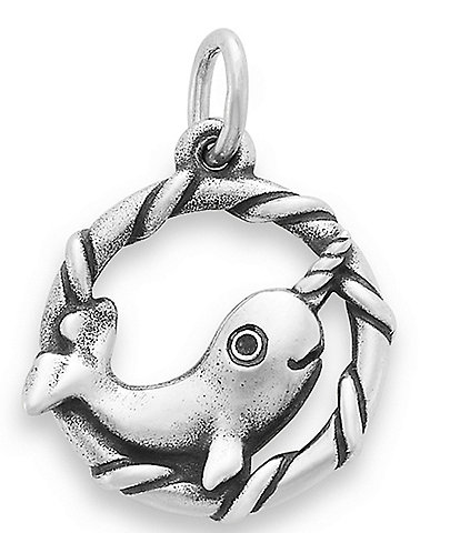 James Avery Sterling Silver Happy Narwhal Charm