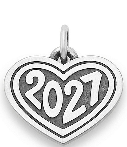 James Avery Sterling Silver Heart with 2027 Charm