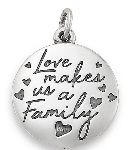 James Avery Sterling Silver Love Makes Us a Family Charm