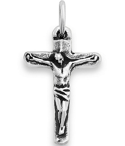 James Avery Sterling Silver Medium Chiseled Crucifix Charm